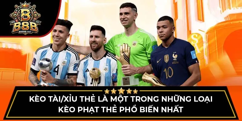 Kèo tài/xỉu thẻ là một trong những loại kèo phạt thẻ phổ biến nhất